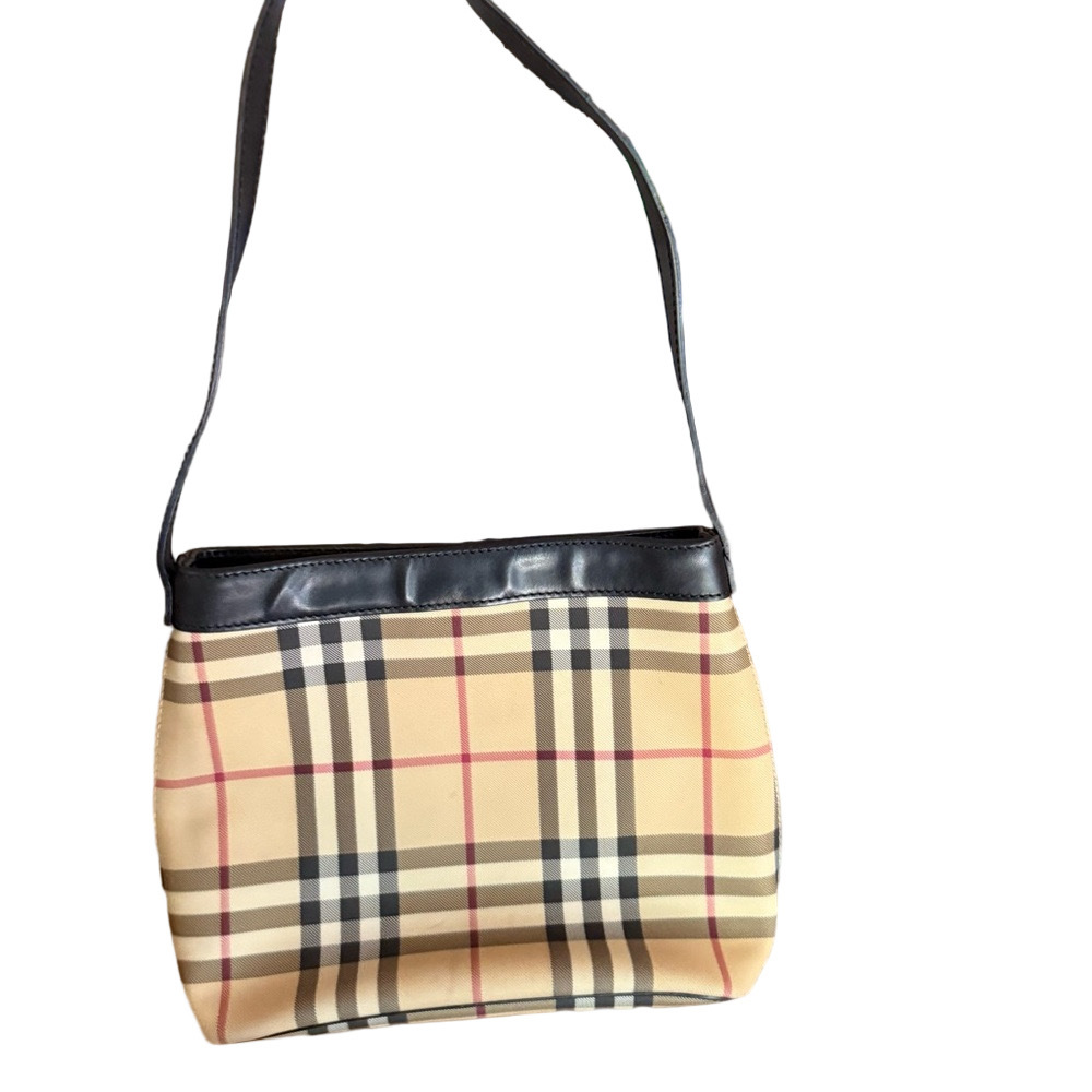 Burberry Checkered Shoulder Bag in Yellow and Black
